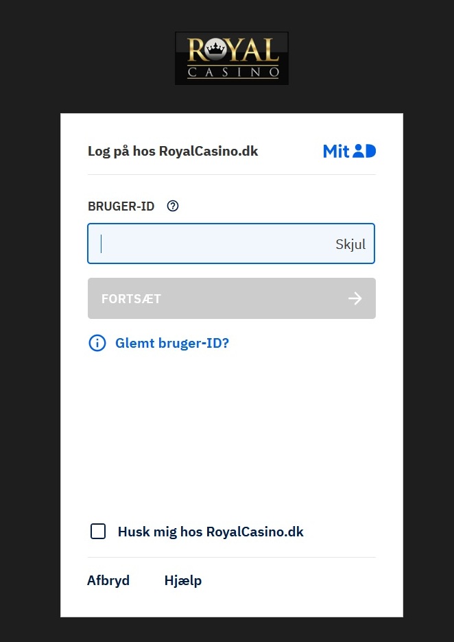 Royal Casino-log ind